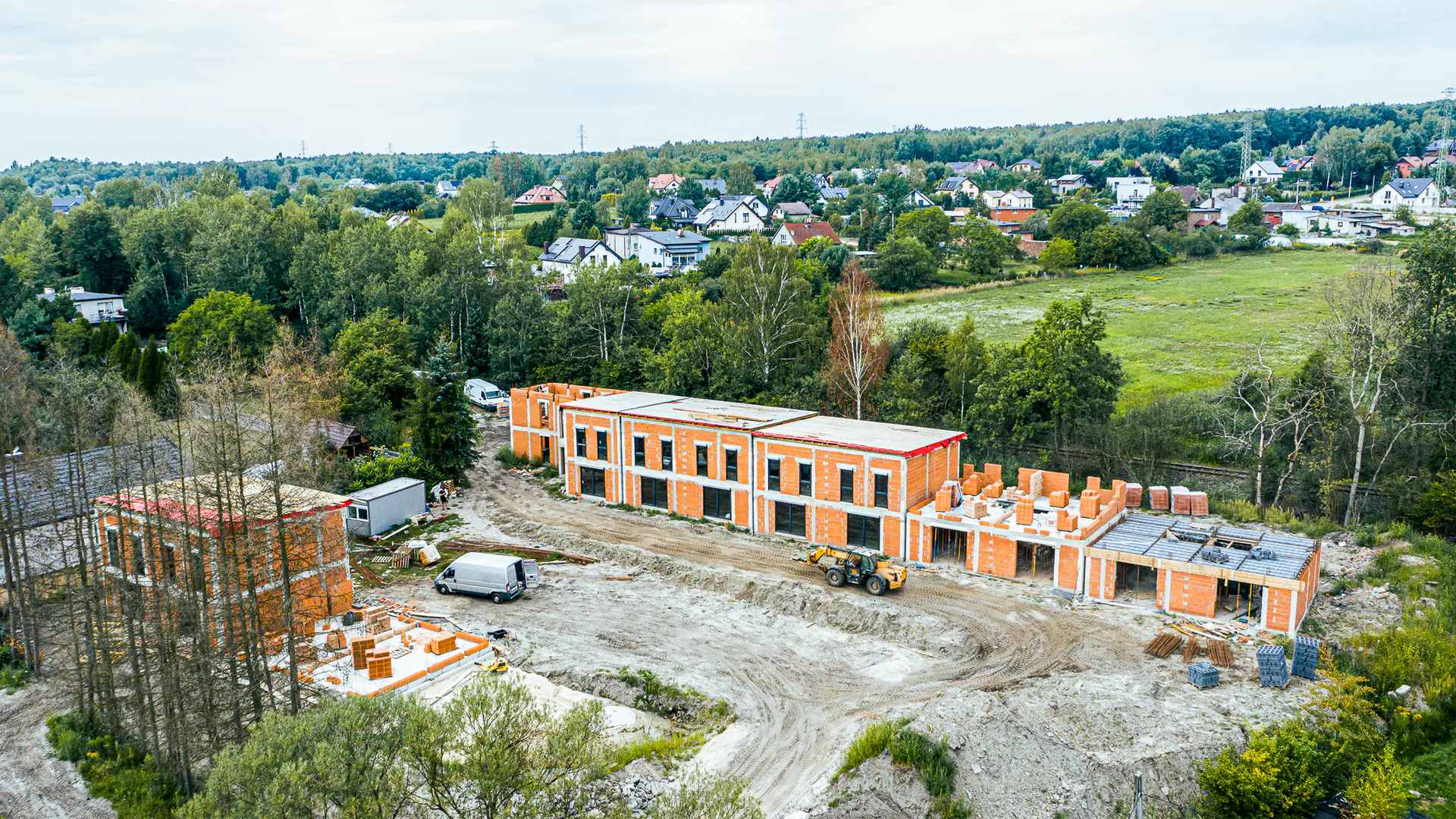 Lawendowa — widok inwestycji z lotu ptaka